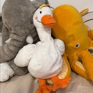 IKEA White and Orange Stuffed Animal Goose